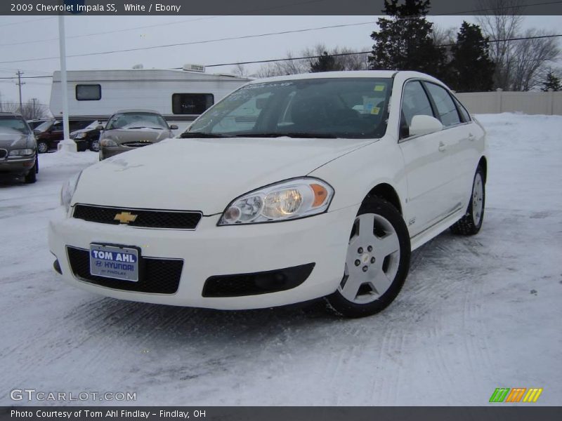 White / Ebony 2009 Chevrolet Impala SS