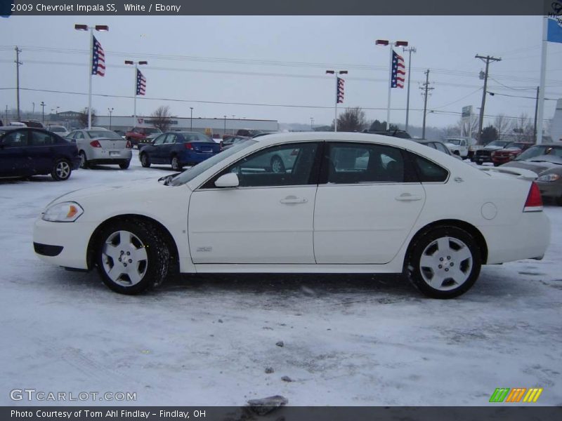 White / Ebony 2009 Chevrolet Impala SS