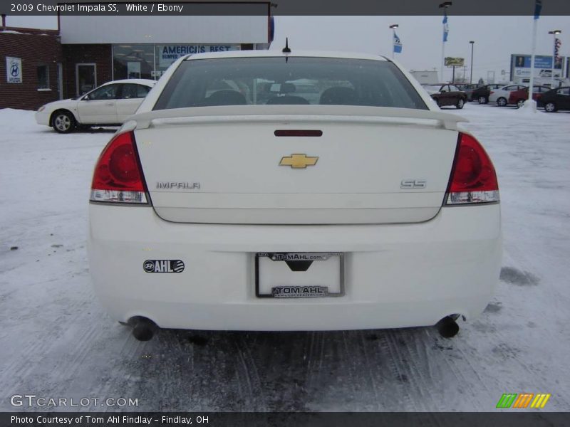 White / Ebony 2009 Chevrolet Impala SS