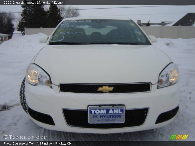 White / Ebony 2009 Chevrolet Impala SS