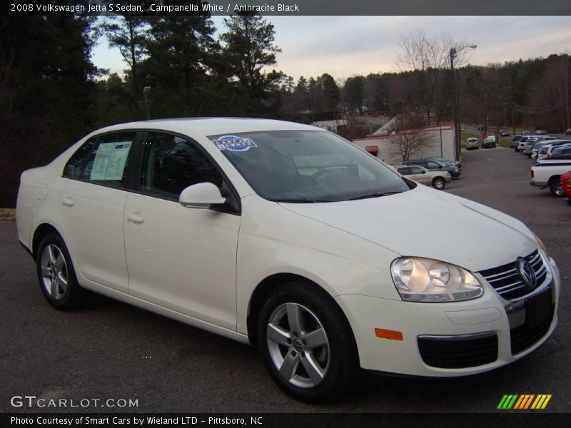 Campanella White / Anthracite Black 2008 Volkswagen Jetta S Sedan