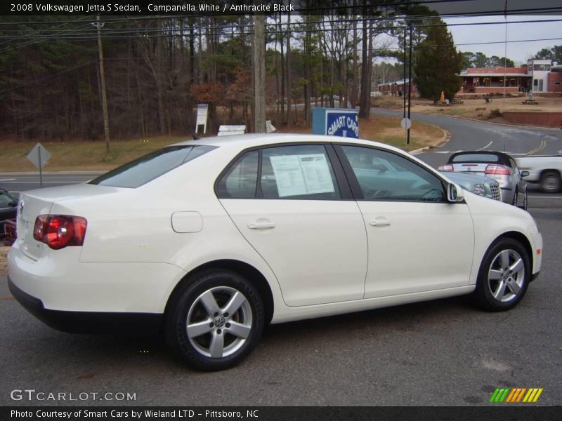 Campanella White / Anthracite Black 2008 Volkswagen Jetta S Sedan