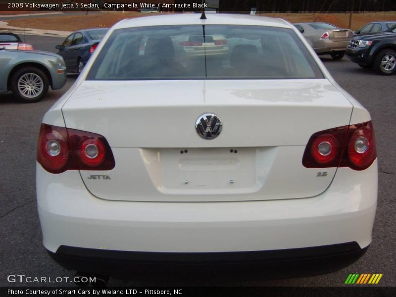 Campanella White / Anthracite Black 2008 Volkswagen Jetta S Sedan