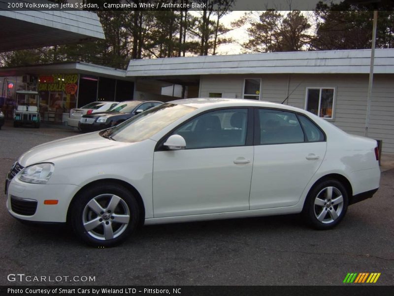 Campanella White / Anthracite Black 2008 Volkswagen Jetta S Sedan