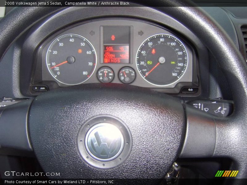 Campanella White / Anthracite Black 2008 Volkswagen Jetta S Sedan