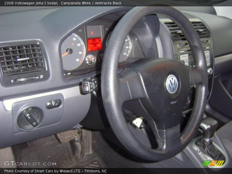 Campanella White / Anthracite Black 2008 Volkswagen Jetta S Sedan