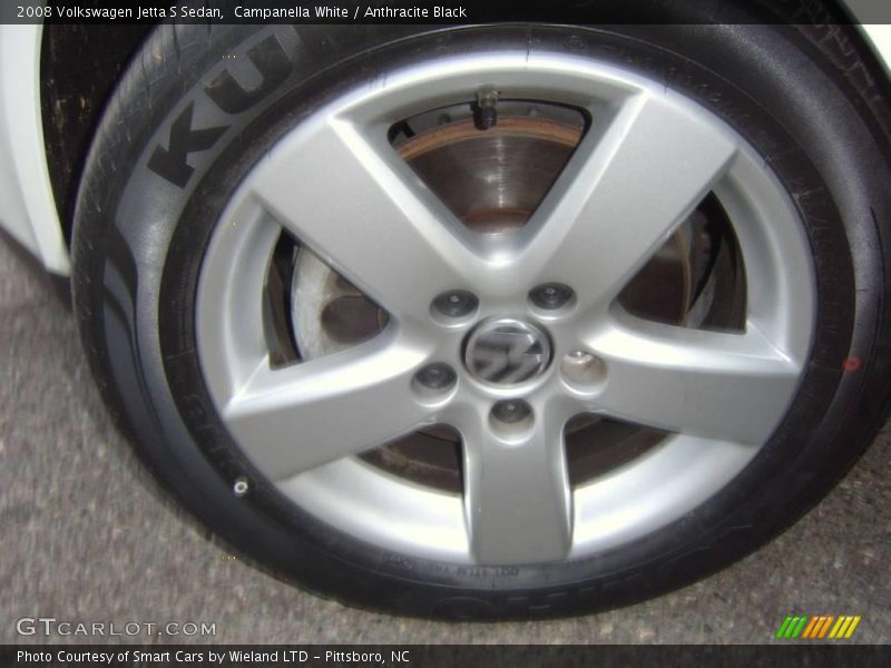 Campanella White / Anthracite Black 2008 Volkswagen Jetta S Sedan