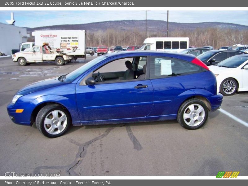 Sonic Blue Metallic / Charcoal/Charcoal 2005 Ford Focus ZX3 SE Coupe