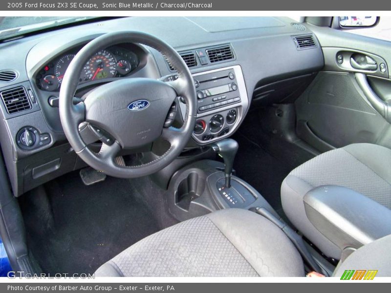 Sonic Blue Metallic / Charcoal/Charcoal 2005 Ford Focus ZX3 SE Coupe