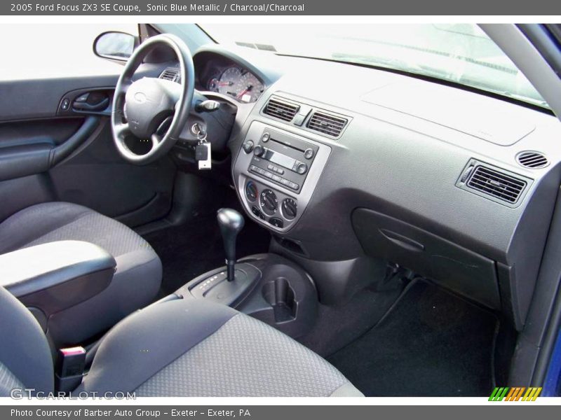Sonic Blue Metallic / Charcoal/Charcoal 2005 Ford Focus ZX3 SE Coupe