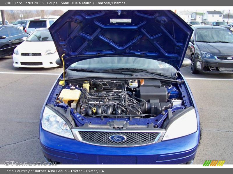 Sonic Blue Metallic / Charcoal/Charcoal 2005 Ford Focus ZX3 SE Coupe