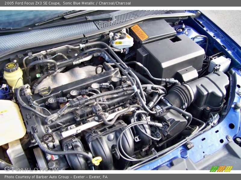 Sonic Blue Metallic / Charcoal/Charcoal 2005 Ford Focus ZX3 SE Coupe