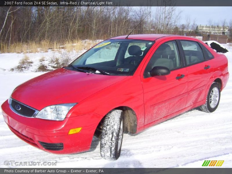 Infra-Red / Charcoal/Light Flint 2007 Ford Focus ZX4 SE Sedan