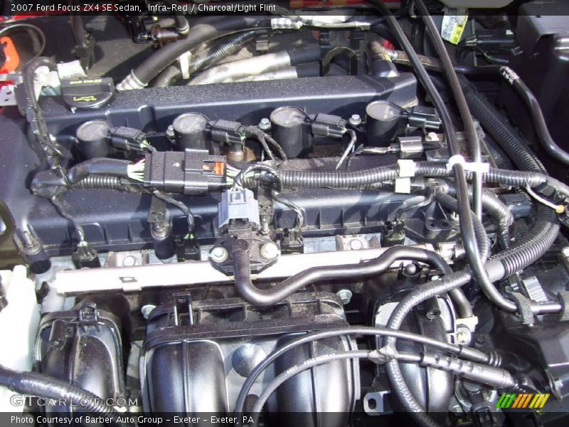 Infra-Red / Charcoal/Light Flint 2007 Ford Focus ZX4 SE Sedan