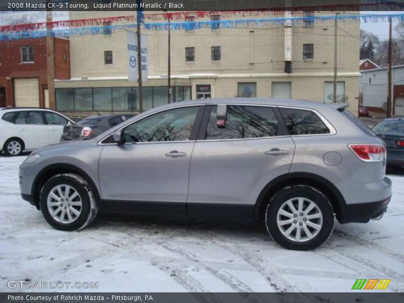 Liquid Platinum Metallic / Black 2008 Mazda CX-9 Touring