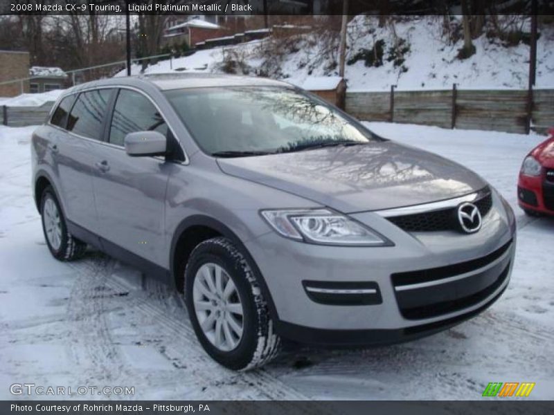 Liquid Platinum Metallic / Black 2008 Mazda CX-9 Touring