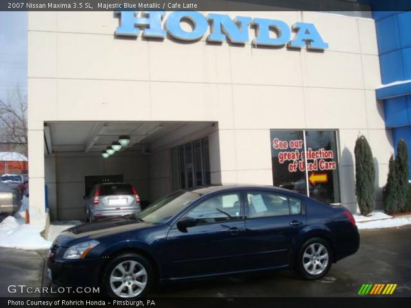 Majestic Blue Metallic / Cafe Latte 2007 Nissan Maxima 3.5 SL