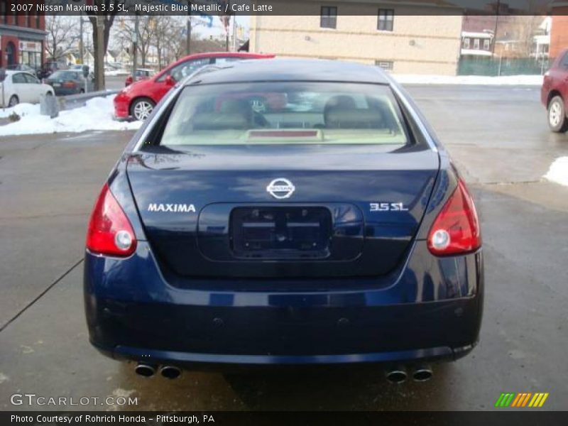 Majestic Blue Metallic / Cafe Latte 2007 Nissan Maxima 3.5 SL