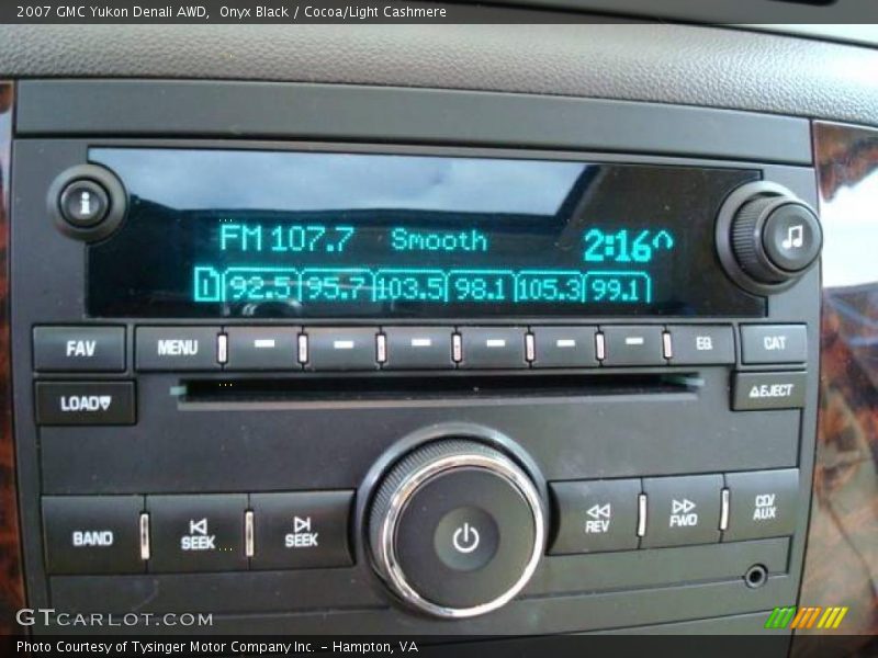 Onyx Black / Cocoa/Light Cashmere 2007 GMC Yukon Denali AWD