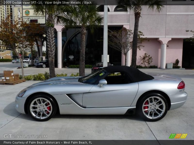Viper Bright Silver Metallic / Black 2005 Dodge Viper SRT-10