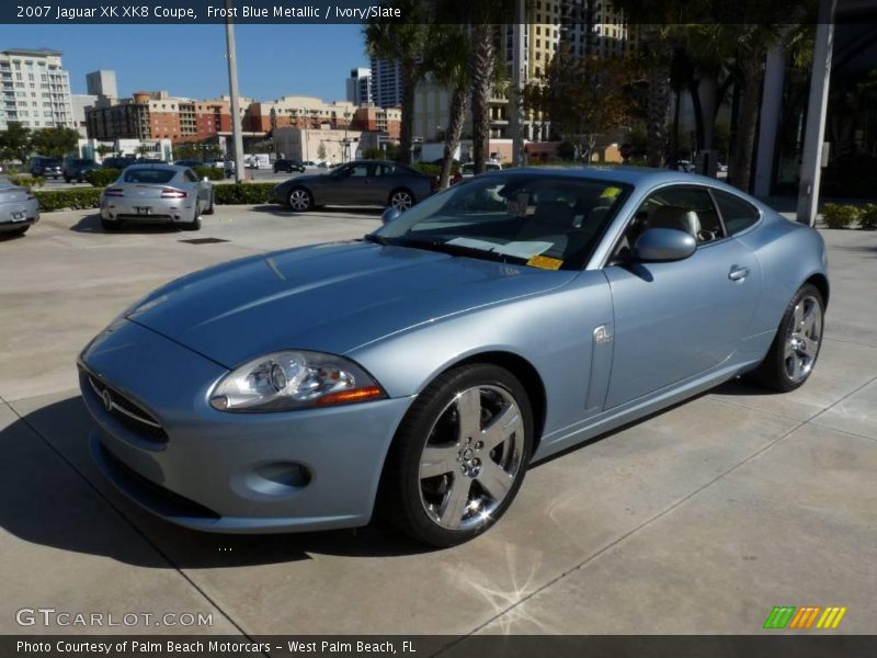 Frost Blue Metallic / Ivory/Slate 2007 Jaguar XK XK8 Coupe