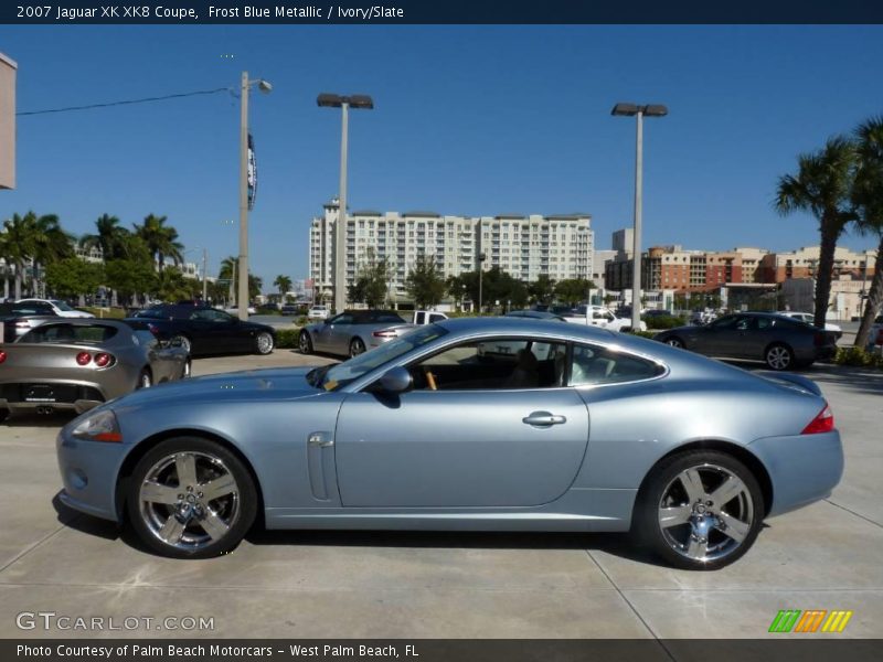 Frost Blue Metallic / Ivory/Slate 2007 Jaguar XK XK8 Coupe