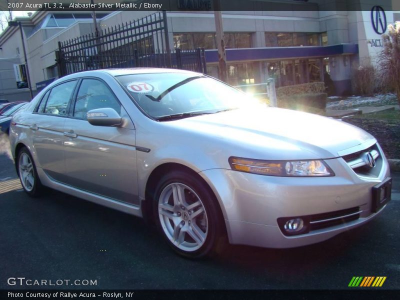 Alabaster Silver Metallic / Ebony 2007 Acura TL 3.2