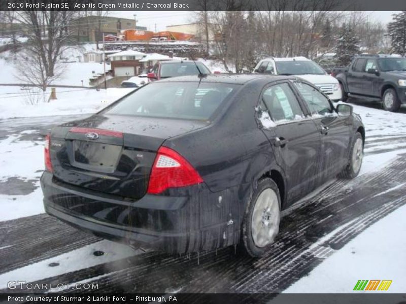 Atlantis Green Metallic / Charcoal Black 2010 Ford Fusion SE
