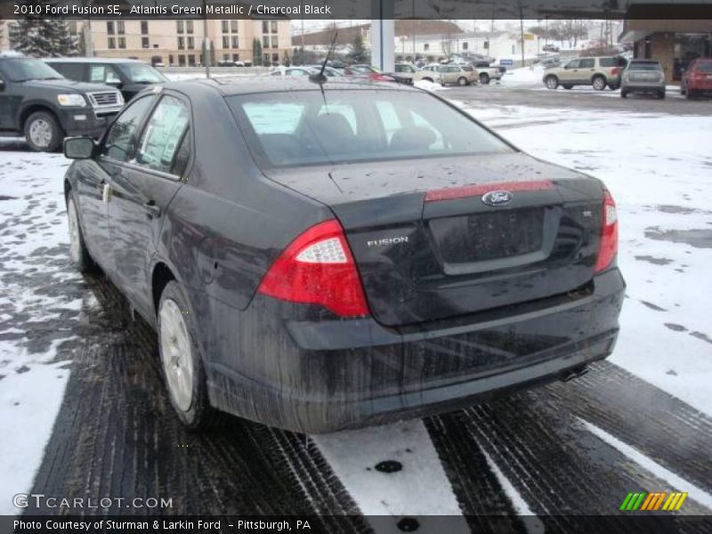 Atlantis Green Metallic / Charcoal Black 2010 Ford Fusion SE