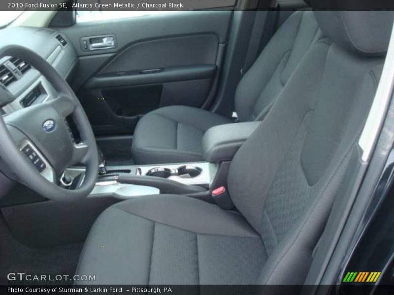 Atlantis Green Metallic / Charcoal Black 2010 Ford Fusion SE