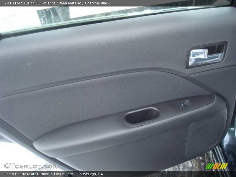 Atlantis Green Metallic / Charcoal Black 2010 Ford Fusion SE