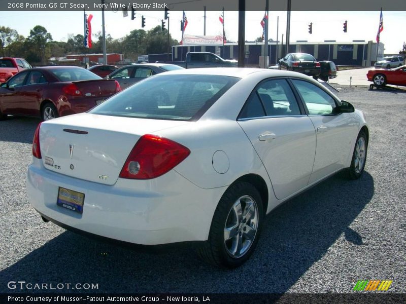 Ivory White / Ebony Black 2008 Pontiac G6 GT Sedan