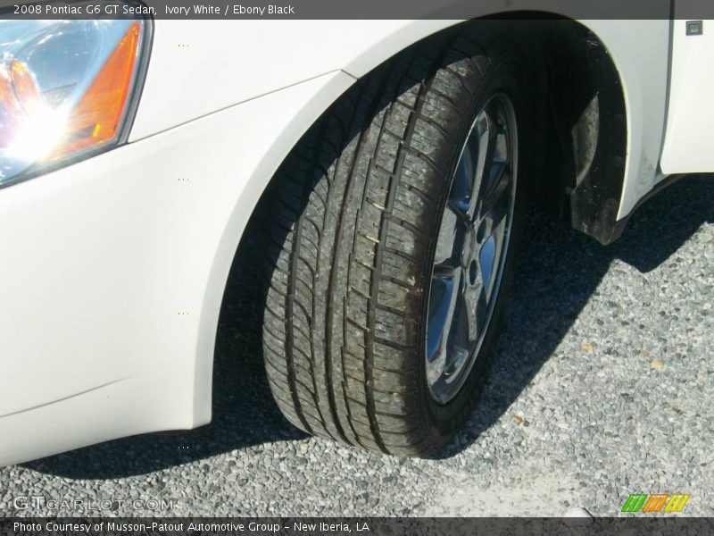 Ivory White / Ebony Black 2008 Pontiac G6 GT Sedan
