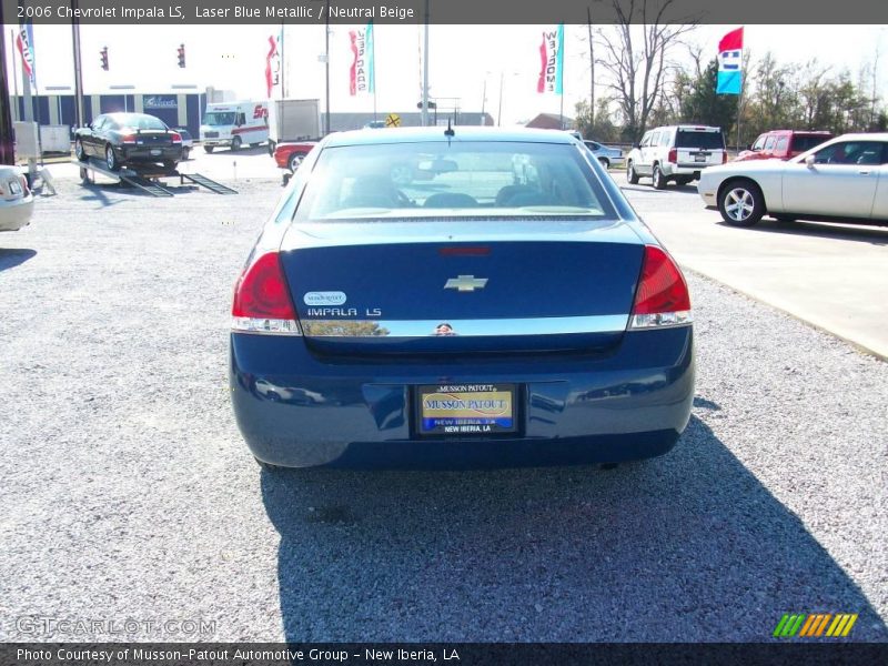 Laser Blue Metallic / Neutral Beige 2006 Chevrolet Impala LS