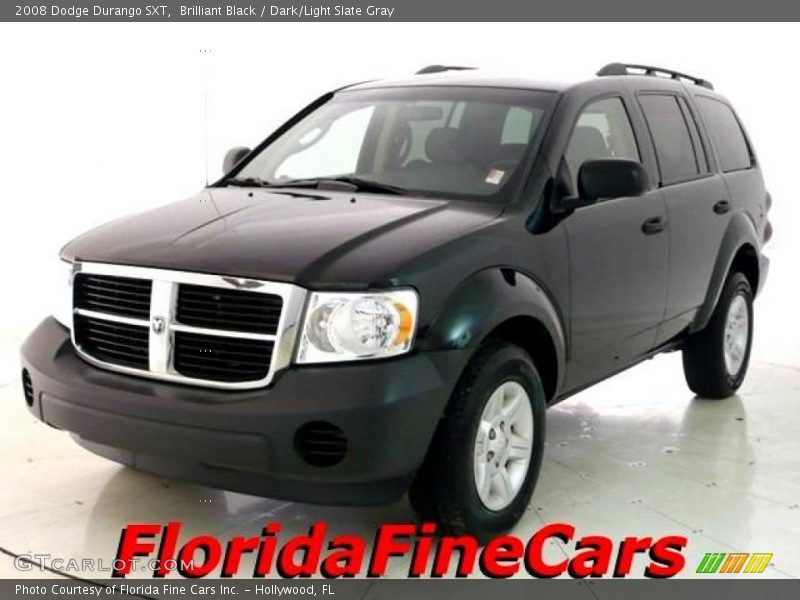 Brilliant Black / Dark/Light Slate Gray 2008 Dodge Durango SXT