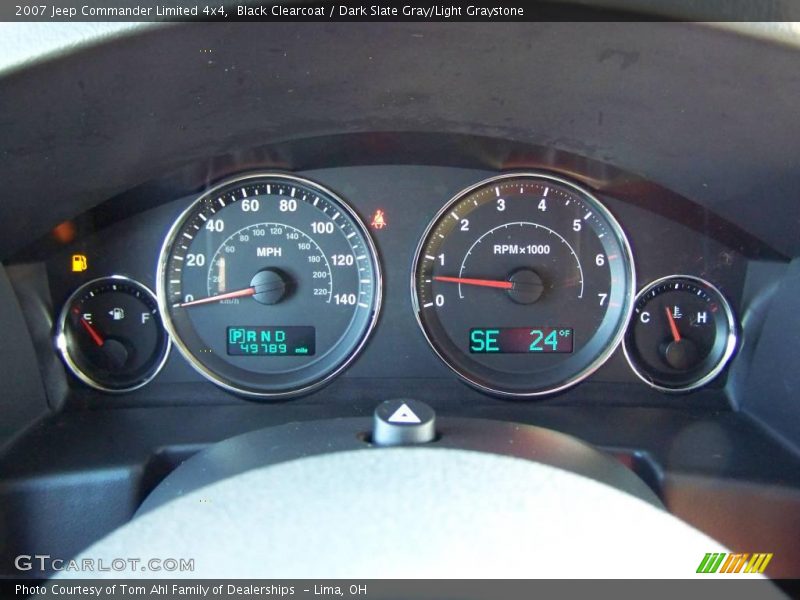 Black Clearcoat / Dark Slate Gray/Light Graystone 2007 Jeep Commander Limited 4x4