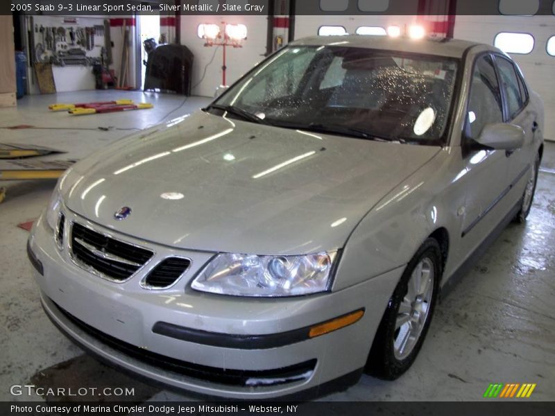 Silver Metallic / Slate Gray 2005 Saab 9-3 Linear Sport Sedan