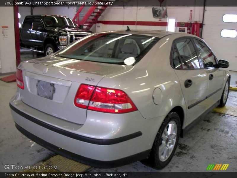Silver Metallic / Slate Gray 2005 Saab 9-3 Linear Sport Sedan
