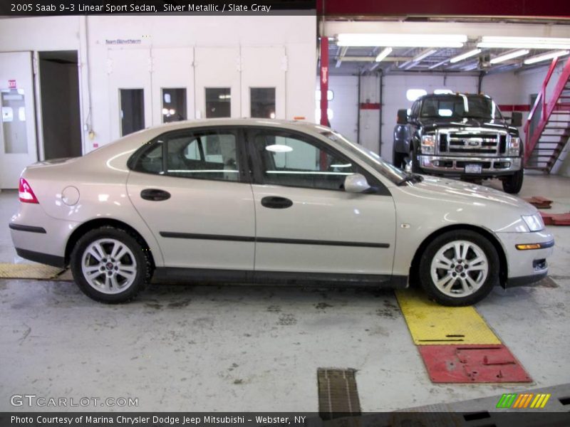 Silver Metallic / Slate Gray 2005 Saab 9-3 Linear Sport Sedan