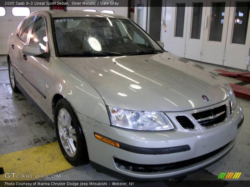 Silver Metallic / Slate Gray 2005 Saab 9-3 Linear Sport Sedan