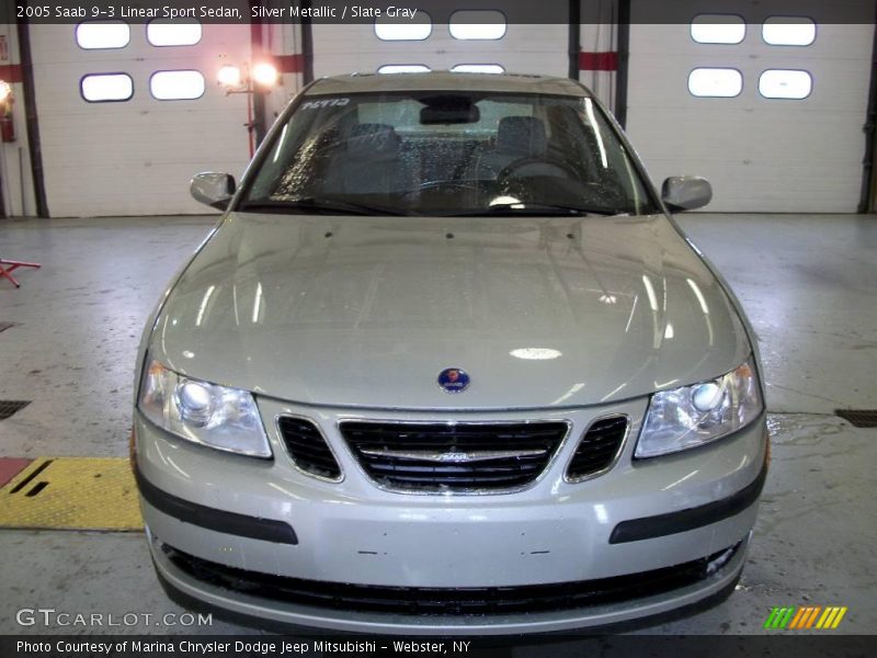 Silver Metallic / Slate Gray 2005 Saab 9-3 Linear Sport Sedan