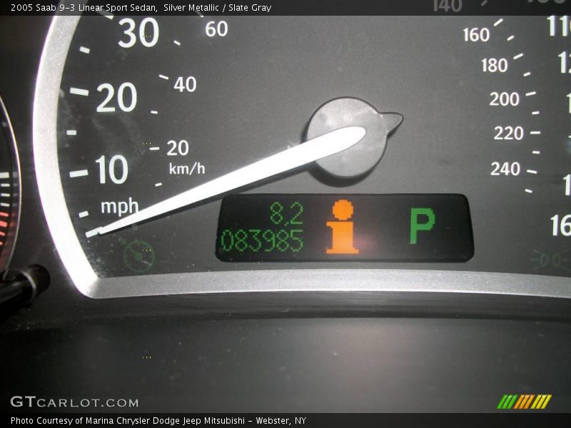 Silver Metallic / Slate Gray 2005 Saab 9-3 Linear Sport Sedan