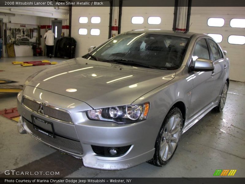 Apex Silver Metallic / Black 2008 Mitsubishi Lancer DE