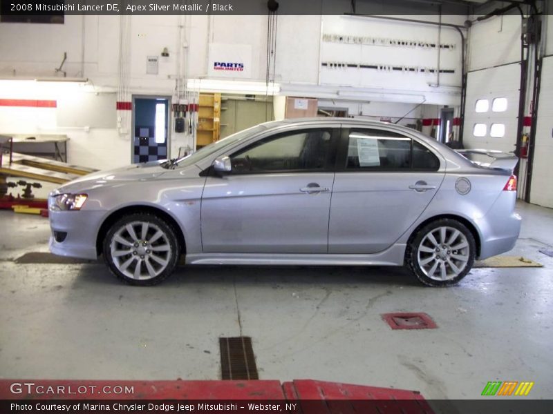 Apex Silver Metallic / Black 2008 Mitsubishi Lancer DE