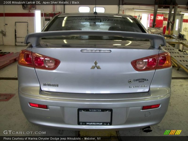 Apex Silver Metallic / Black 2008 Mitsubishi Lancer DE