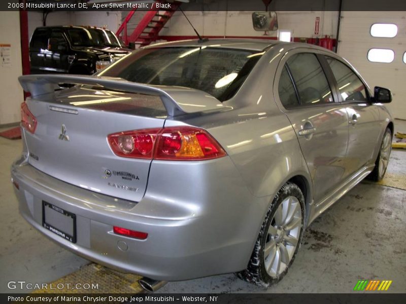 Apex Silver Metallic / Black 2008 Mitsubishi Lancer DE