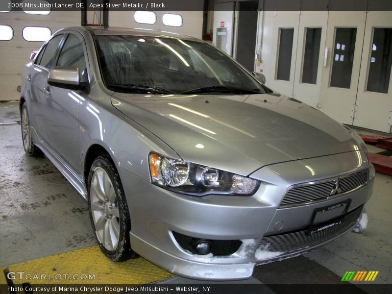Apex Silver Metallic / Black 2008 Mitsubishi Lancer DE