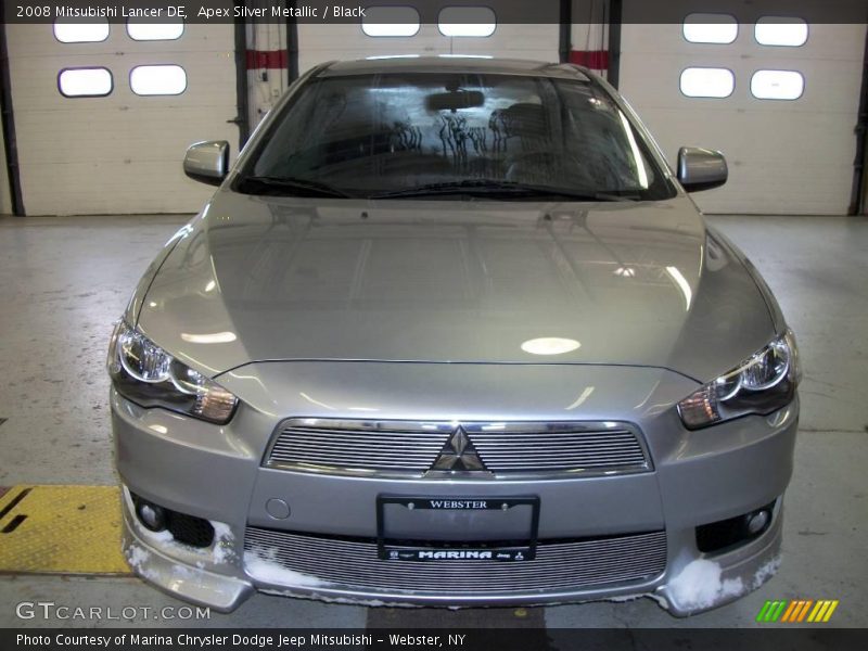 Apex Silver Metallic / Black 2008 Mitsubishi Lancer DE