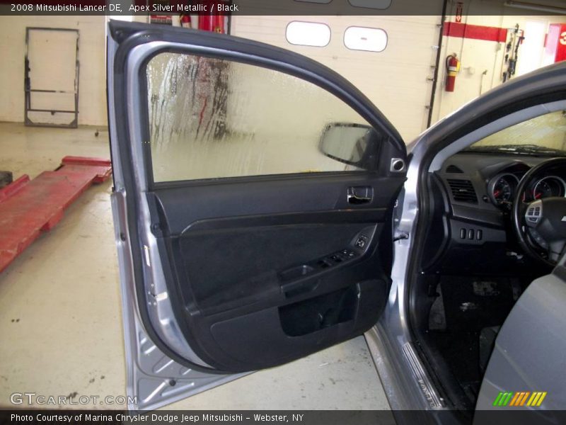 Apex Silver Metallic / Black 2008 Mitsubishi Lancer DE