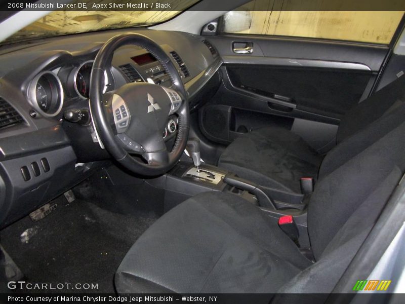 Apex Silver Metallic / Black 2008 Mitsubishi Lancer DE